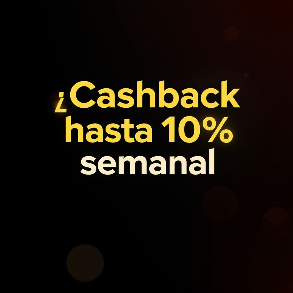 Cashback hasta 10% semanal